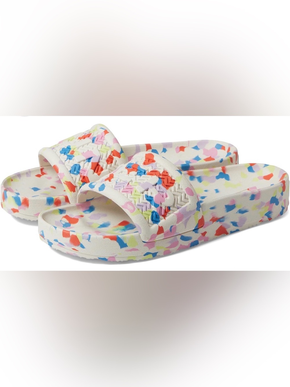 Hunter Bloom Foam Marble Slide Sandals with Multicolor Confetti Colour